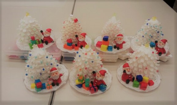 金曜日生徒さんのソープカービングクリスマスツリー